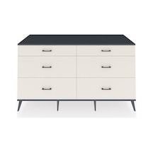 Kronos Konsol 6 Çekmeceli 176x59x99 Antrasit-antrasit/aytaşı Antrasit-antrasit/aytaşı