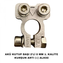 Akü Kutup Başı 2'li 8mm 1. Kalite Kurşun + - Alk88