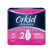Orkid Hijyenik Ped Ultra Kanatlı Uzun 7'li - %100 Sızıntı Koruması - 2 Adet Tarı