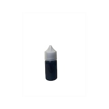 30ml Plastik Siyah Gorilla Şişe Beyaz Kapaklı Şişe, 30 Adet, Plastik Şişe, Likit Şişesi, Sıkıma Uygun Yumuşak Şişe