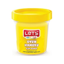 Lets Oyun Hamuru Tek Renk Sarı 110 Gr L8440-1 Çok Renkli
