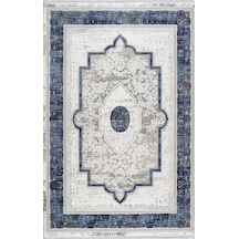 Artemis Halı Murano 02994a Krem Lacivert Klasik Desen Yün Halı