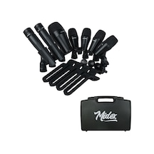 Midex M-drum Kit-7 Davul Mikrofon Seti 7 Parça Akustik Bateri Mikrofonu