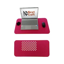 Keçe Bilgisayar Mouse Pedi Masa Üstü Düzenleyici Mat 70x32 Cm Açık Grii