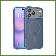 Bezos Joko İphone 18 Pro Max Uyumlu Jota Magsafe Kapak - Lacivert Hb006