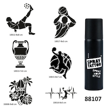 Sporcu Modelleri Spray Tattoo Geçici Dövme Yapma Seti Sprey Dövme Kiti