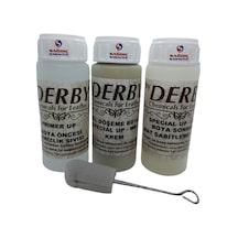 3'lü Derby Krem Deri Oto Direksiyon Döşeme Boyama  Seti