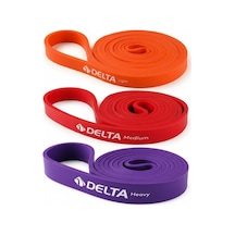 15-25-35 Kg 3 Adet Direnç Bandı Barfiks Kas Güç Geliştirme Pilates Cross Training Power Band Seti Çok Renkli