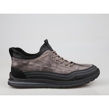 24k548 Siyah Erkek Sneakers Kahve Kahverengi