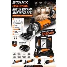 Staxx Stx5049 Büyükbaş Küçükbaş Hayvan Kırkma Makinesi 3000w Elektrikli Koyun Keçi Kırpma Seti