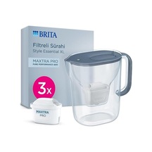 Style Essential Xl 3 X Maxtra Pro Pure Performance Filtreli Su Arıtma Sürahisi Taş Mavisi 3,6l