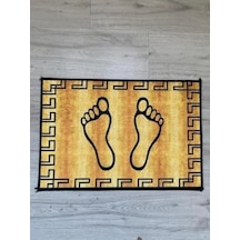 Banyo Ayak Paspası, Sarı, Süngerli, Modern Stil, Ayak Havlusu