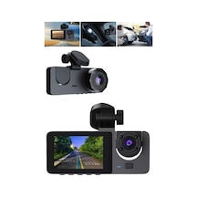 Araç İçi Dikiz Kamerası Sürüş Kaydedici 3 Lensli Dvr Kamera 15242525