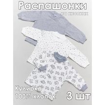 Asno Düğmeli İnce Yenidoğan Body Kıyafetleri 3'lü Set 164218940 Gri Asno Düğmeli İnce Yenidoğan Body Kıyafetleri 3'lü Set 164218940 Gri