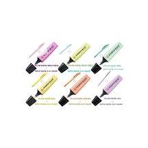 Boss Original Fosforlu Işaretleme Kalemi 6 Renk Set + 6 Renk Past