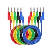 Ayt P1036 5 Renk 1 Metre 1000 Volt 19 Ampermultimetre Test Uçları Kablo Kiti Prob