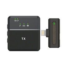 Kablosuz Yaka Mikrofonu Bire Bir Canlı Kayıt Gürültü Önleyici Mikrofonlar, Arayüz: 8 Pin