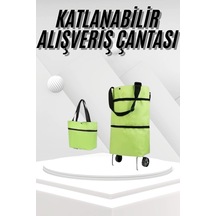 Mey İthalat Katlanabilir Tekerlekli Pazar Market Çarşı Arabası Market Alışveriş Çantası Diğer