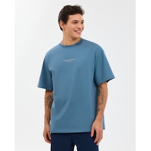 Skechers M Graphic Tee Reflect Logo Oversize T-shirt Erkek Lacivert Tshirt S231094-0558