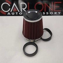 Ayarlanabilir Çaplı Açık Hava Filtresi Dar Kırmızı Renk 60mm-70mm-76mm