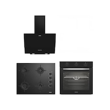 Altus ALA 321 B - ALA 159 GB  - ALA 535 B + Siyah Cam Ankastre Set