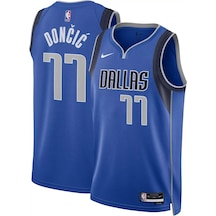 Nike Erkek Dallas Mavericks Luka Doncic 77 Royal Forma 001