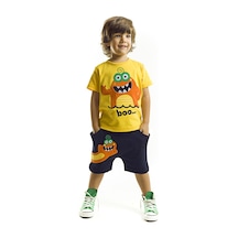 Denokids Lake Monster Şort Takım Çok Renkli