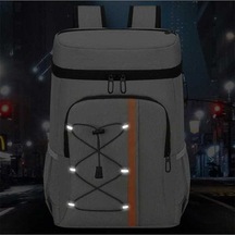 Pazly Koyu Gri Piknik & Kamp Soğutucu Sırt Çantası - Yürüyüş & Plaj İçin Termal Öğle Yemeği Koyu Gri