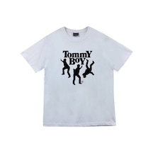 Stoned&Fame Unisex Beyaz Tommy Boy Baskılı T-shirt Beyaz