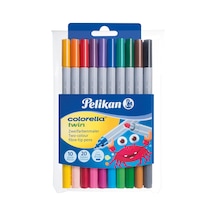 Pelikan Keçeli Kalem Colorella 2 Li Uç 20 Renk 10 Lu 949 511