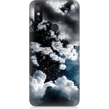 Xiaomi Mi A2 Uyumlu Bulutlu Bir Gece Ve Yıldızlar Desenli Silikon Kılıf