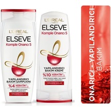 L'Oreal Paris Elseve Komple Onarıcı 5 Yapılandırıcı Bakım Seti 2'li