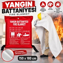 Yangın Söndürme Battaniyesi Ce Sertifikalı 150x180