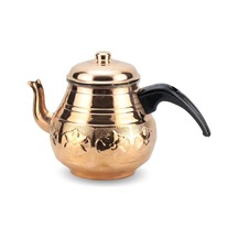 Tombul Orta Kahveci Bakır Çaydanlık 1,40 Lt Bakır