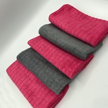 Mikrofiber Zor Kir Temizlik Bezi 5'li Paket, İnatçı Kirler Ve Lekeler İçin Çift Taraflı Ve Telli Zor Kir Bezi 40x40 Cm Belirtilmemiş