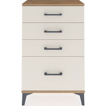 Arges Komodin 4 Çekmeceli 60x30x96 Çam-aytaşı Çam
