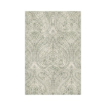 Kartela Halı Paisley Halı Kaymaz Taban Makinede Yıkanabilir Halı Adaçayı Yeşili - 60 X 90 Cm