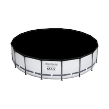 Ayrex Bestway 5,49m Pvc Havuz Örtüsü 549 Cm Çapındaki Yuvarlak Yer Üstü Havuzlar İçin 555 Cm Çap
