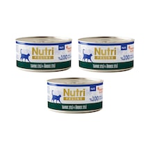 Nutri Feline Tavuk Etli Ve Ördekli Pate Tahılsız Yetişkin Kedi Konservesi 70 G X 3 Adet