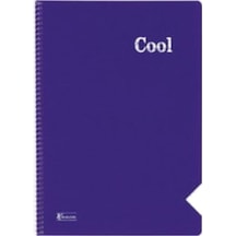 Cool A4 Spiralli Pp Plastik Kapak 72 Yaprak Çizgisiz Defter-mor