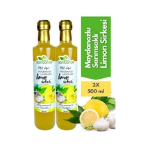 Sarımsaklı Maydonozlu Limon Sirkesi 500 Ml 2'li Paket - Organik Doğal Fermantasyon