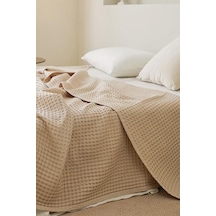 Mulberry Havuzlu Pike %100 Pamuk Kalın İplik Ev Dekorasyonu Tek Kişilik 170x240 Sütlü Kahve