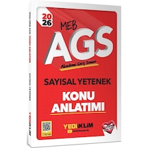 Yediiklim Yayınları 2026 Meb Ags Sayısal Yetenek Konu Anlatımı