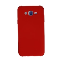 Newface - 694 - Samsung Galaxy Uyumlu J7 Kılıf Nano İçi Kadife Silikon - Novapazr - - Kırmızı