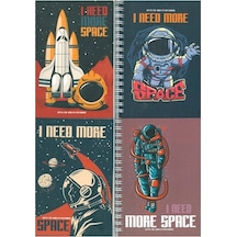 Gıpta Space Spiralli Karton Kapak Defter A6 80 Yp Çizgili 1 Adet