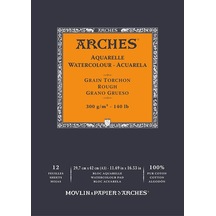 Arches Sulu Boya Blok Defter Rough 300G 12 Yaprak 29.7X42.0