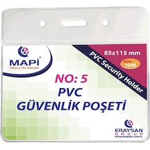 Mapi Kart Poşeti Yatay Güvenlik 80x106 Mm Şeffaf 910 10 35 Çok Renkli