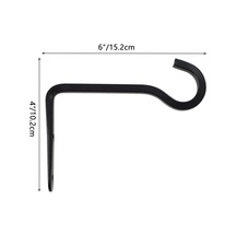 Lebihmurah 3325 Çit Kancaları-2 Metal Kanca 2 Genişleme Cıvatası 2 Vida-siyah