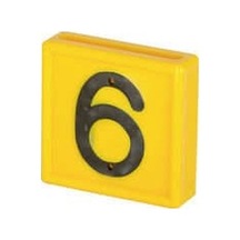 Sarı Numara "6"