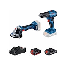 Bosch GWS 180-LI+GSB 185-LI + GBA 18V 2.0Ah akü + GBA 18V 4.0Ah + GAL 18V-40 Kombo Kit - 06019H9026